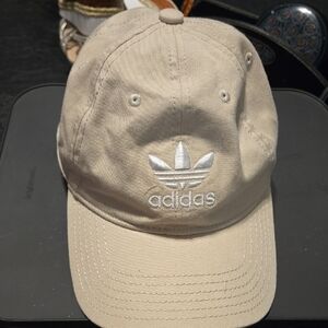 Adidas Beige Cap with White Logo